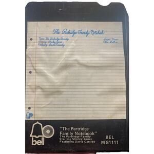 THE PARTRIDGE FAMILY The Partridge Family Notebook 8 Track Tape 1972